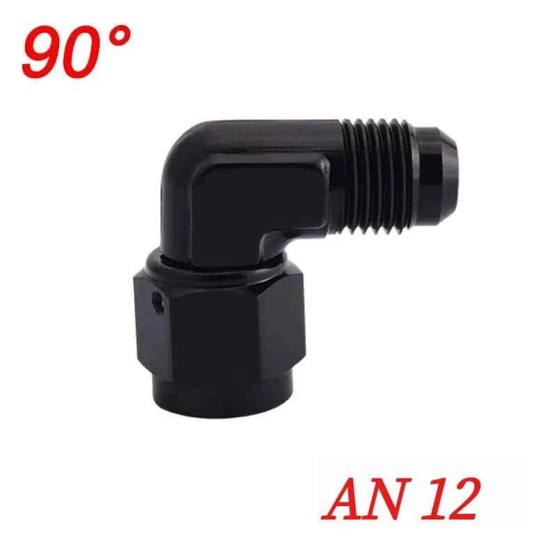Fuel Oil Transfer Adapters AN4 AN6 AN8 AN10 AN12 Swivel Coupler Union 45 or 90 Degree Male To Female Brass Fitting
