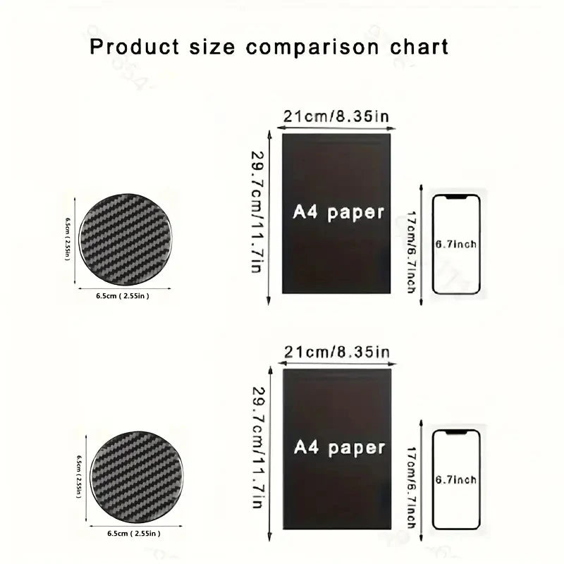 2PCS Car Cup Holder Mats, Additions for Vehicle Interior Decoration, Easy to Maintain, Non-Slip, Long-Lasting, Fits Most Sizes