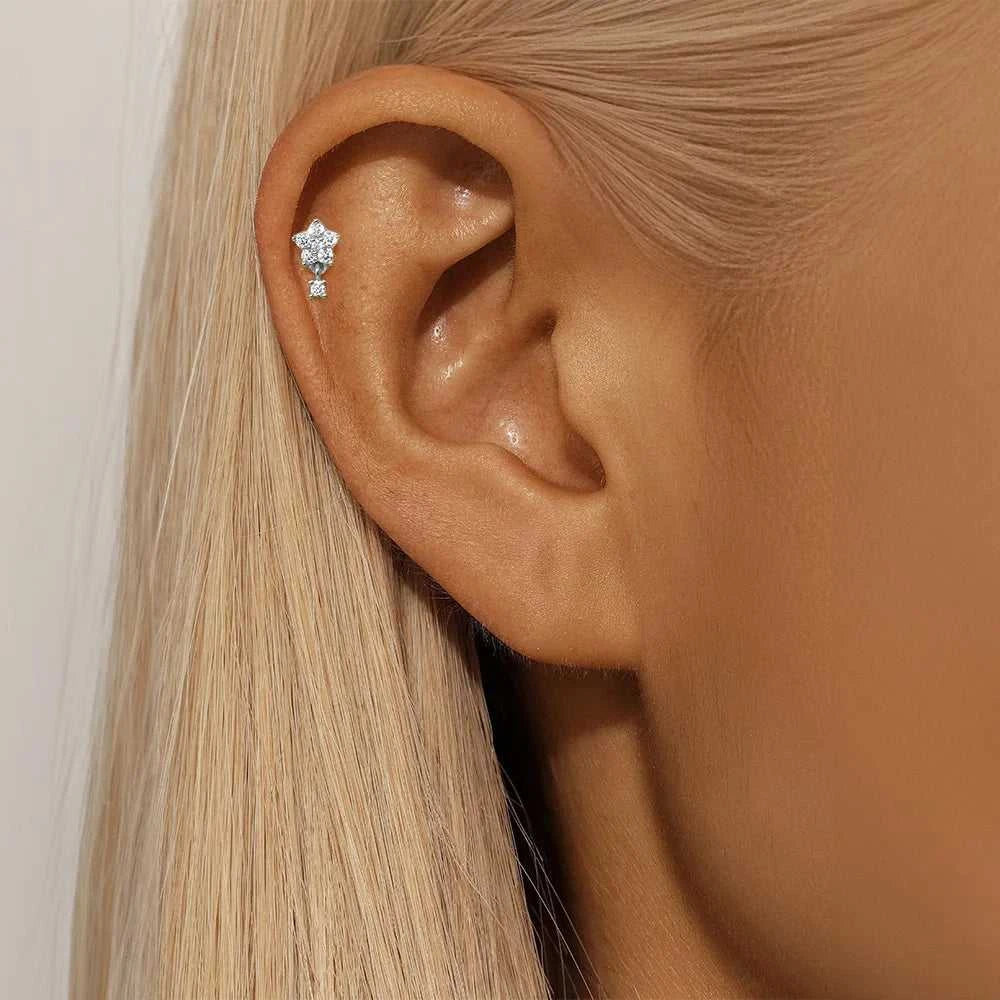 AIDE 925 Sterling Silver 1Pc Mini Shiny Heart/WaterDrop For Women Cartilage Piercing Earring INS Classic Pendant Tassel Gifts The jack market .AU The jack market .AU Jewellery & Chains $ 54 200000226:200006154#26;200001034:361180#1 piece