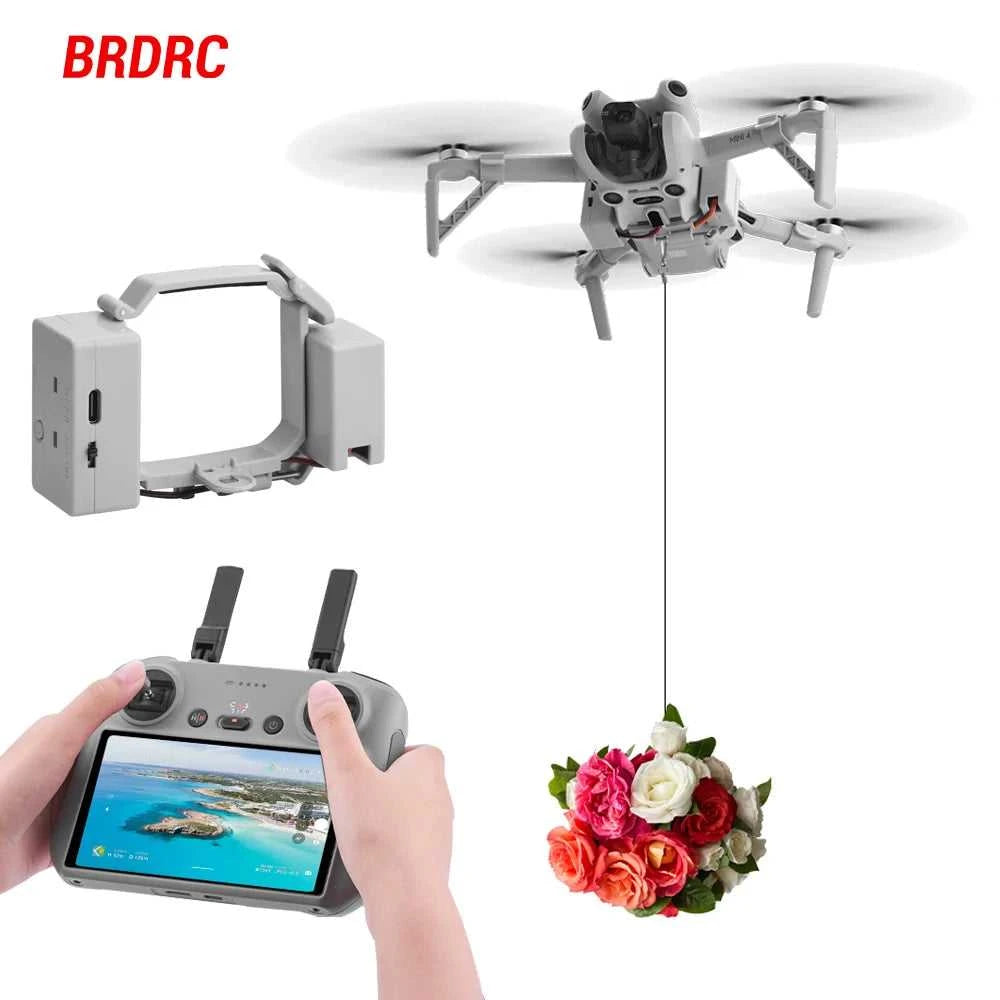 BRDRC Airdrop System for DJI Mini 4 Pro Drone Remote Thrower Casting Fish Bait/Giving Gifts/Emergency Rescue Drone Accessories The jack market .AU The jack market .AU Drones $ 79 14:200006151#Airdrop System