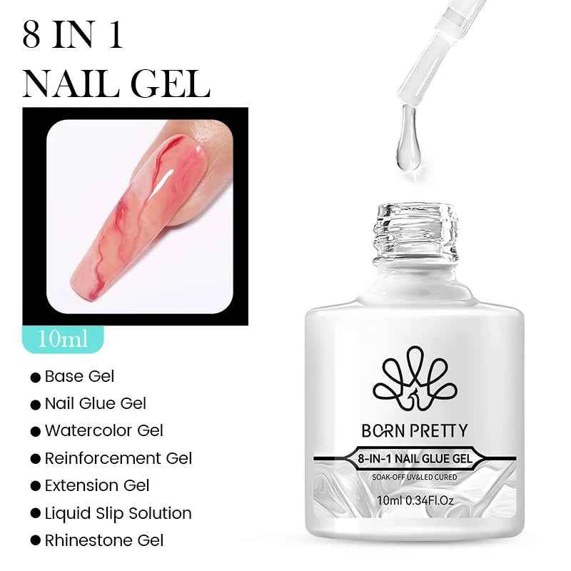 BORN PRETTY Neon Red Gel Nail Polish Yellow Green Summer Color Semi Permanent Varnish 10ml Soak Off UV LED Nail Art Manicure