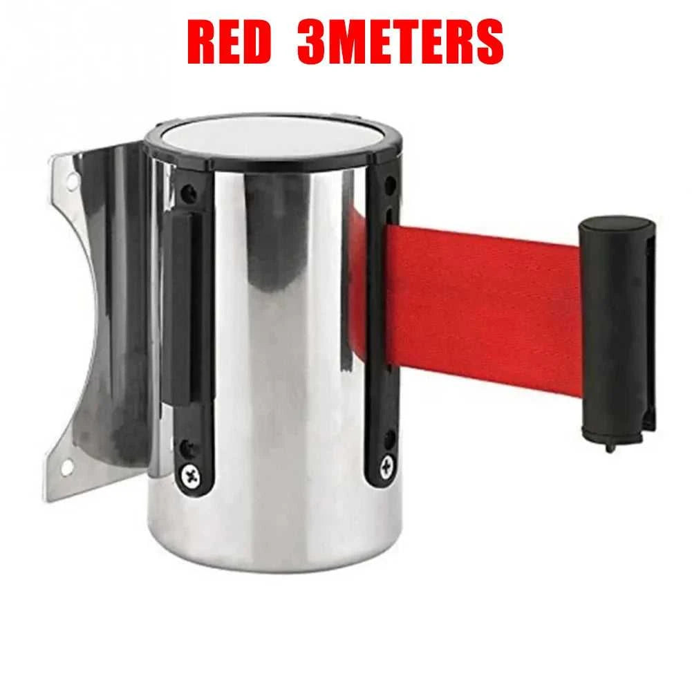 1pc Retractable Ribbon Barrier Crowd Control Outdoor Stainless Steel Wall Mount Red Belt Sport Stanchion Queue Rope Barriers The jack market .AU The jack market .AU Home $ 67 14:200003699