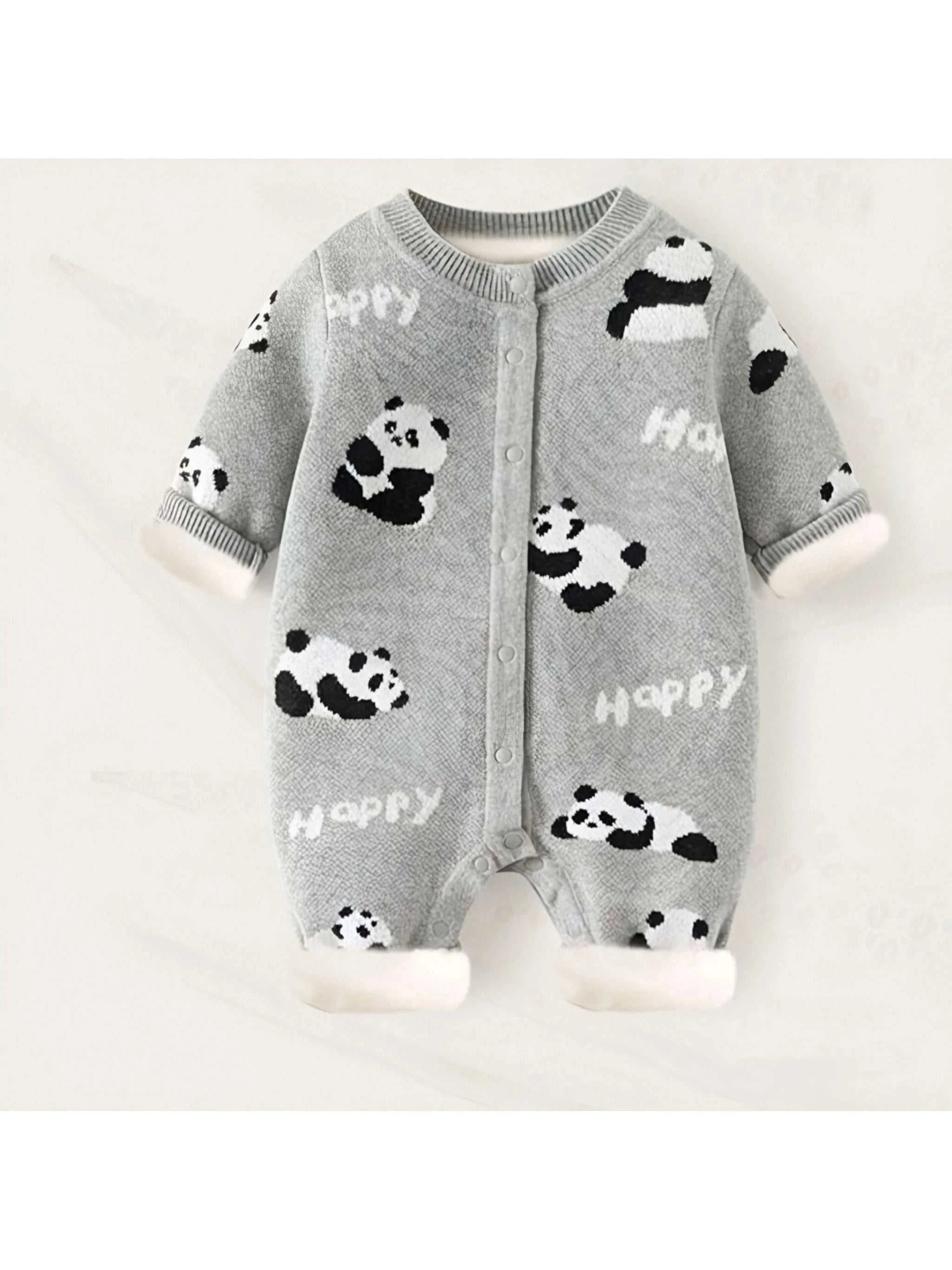 Baby Clothes, Knitted Jumpsuits, Autumn and Winter Crawling Clothes, Newborn Sweaters, Baby Thickened Sweaters The jack market .AU The jack market .AU Mum & Kids: Essential Products for Every Family $ 37 14:691#KF805-Gray;200000463:200000985#1-2Y