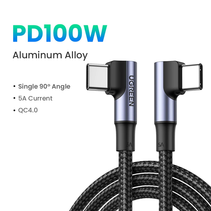 UGREEN 2 Pack USB C Cable - 100W Fast Charging, 5A for Samsung S26, iPhone 17, Laptops & More