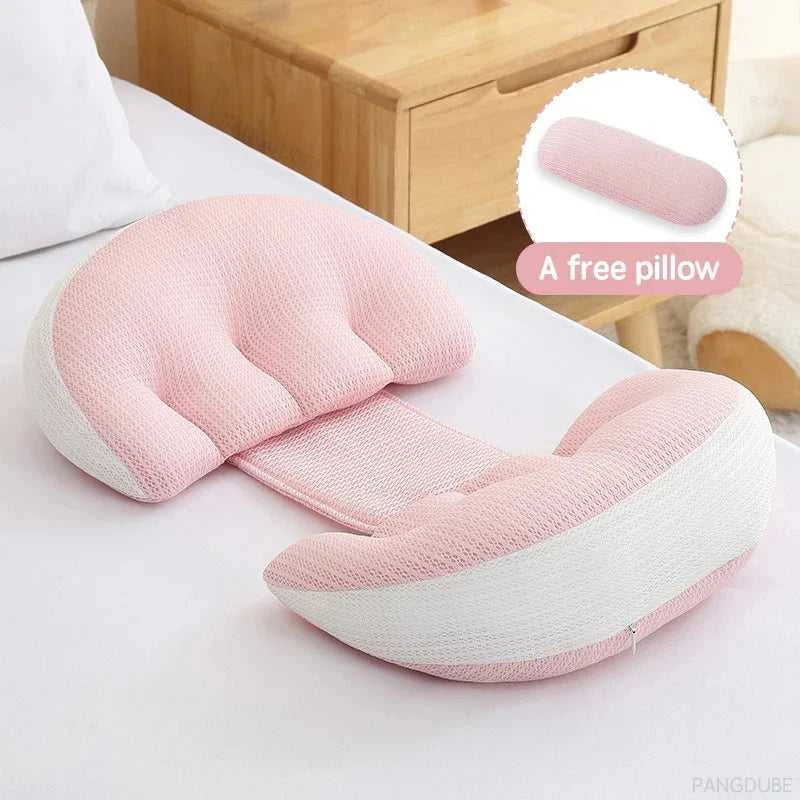 PANGDUBE Pregnancy Pillow with 1pc Free An Auxiliary Pillow Cotton Waist Support Pillow for Pregnant Women Sleeping Body Pillow The jack market .AU The jack market .AU Mum & Kids: Essential Products for Every Family $ 45 14:200021498#Pink
