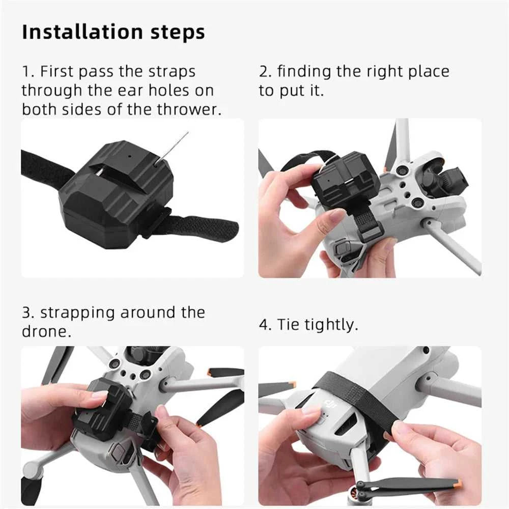 Drone Air Thrower For SG906MAX/SJRC F11S/Zino/X8SE Wedding Proposal Delivery Dispenser Airdrop Rescue Device Holder Toy Aircraft The jack market .AU The jack market .AU Drones $ 66 14:193#Black