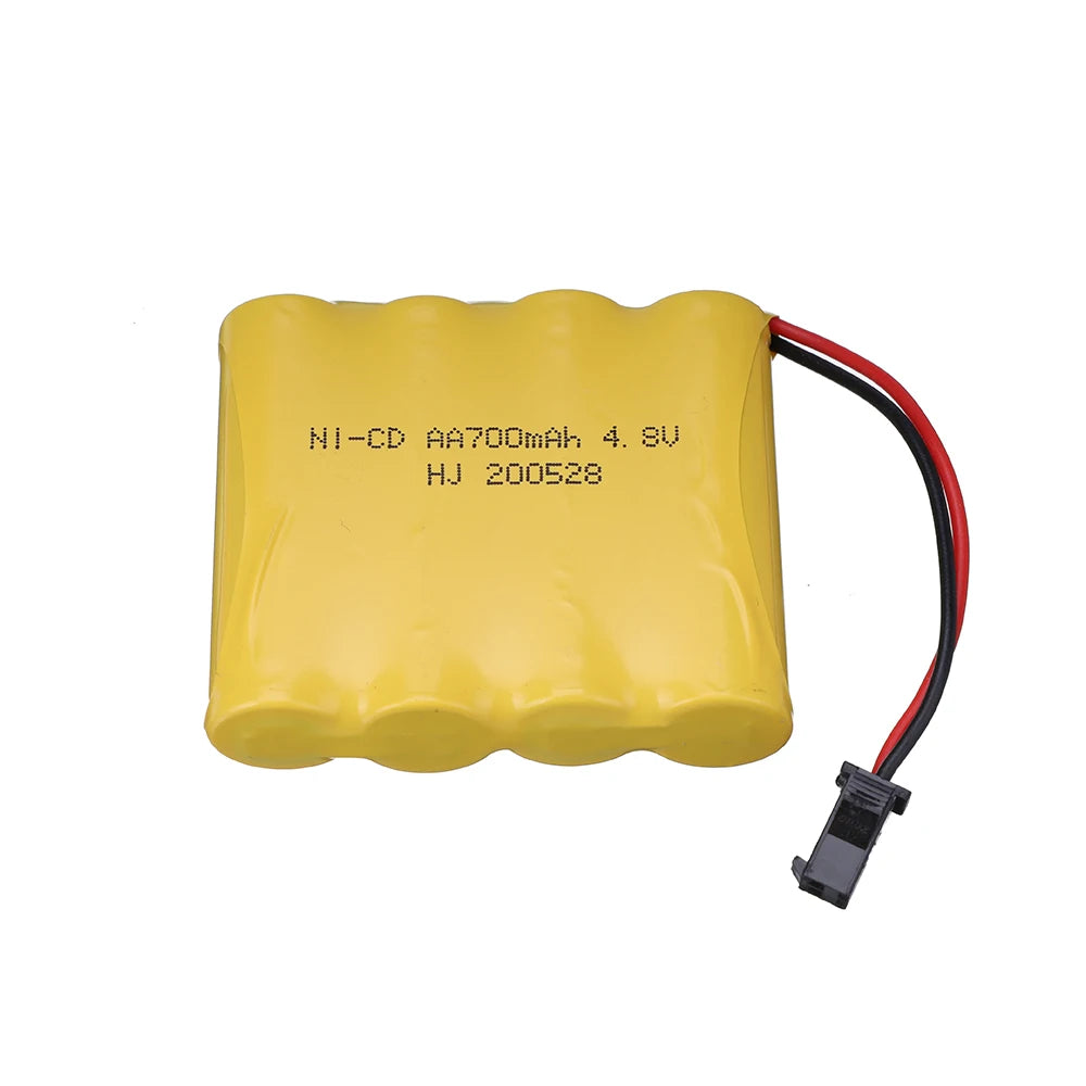 ( SM Plug ) 4.8v Ni-CD Battery / 4.8v charger For Rc toys Cars Tanks Robots Boats Guns AA 700mah 4.8v Rechargeable Battery Pack