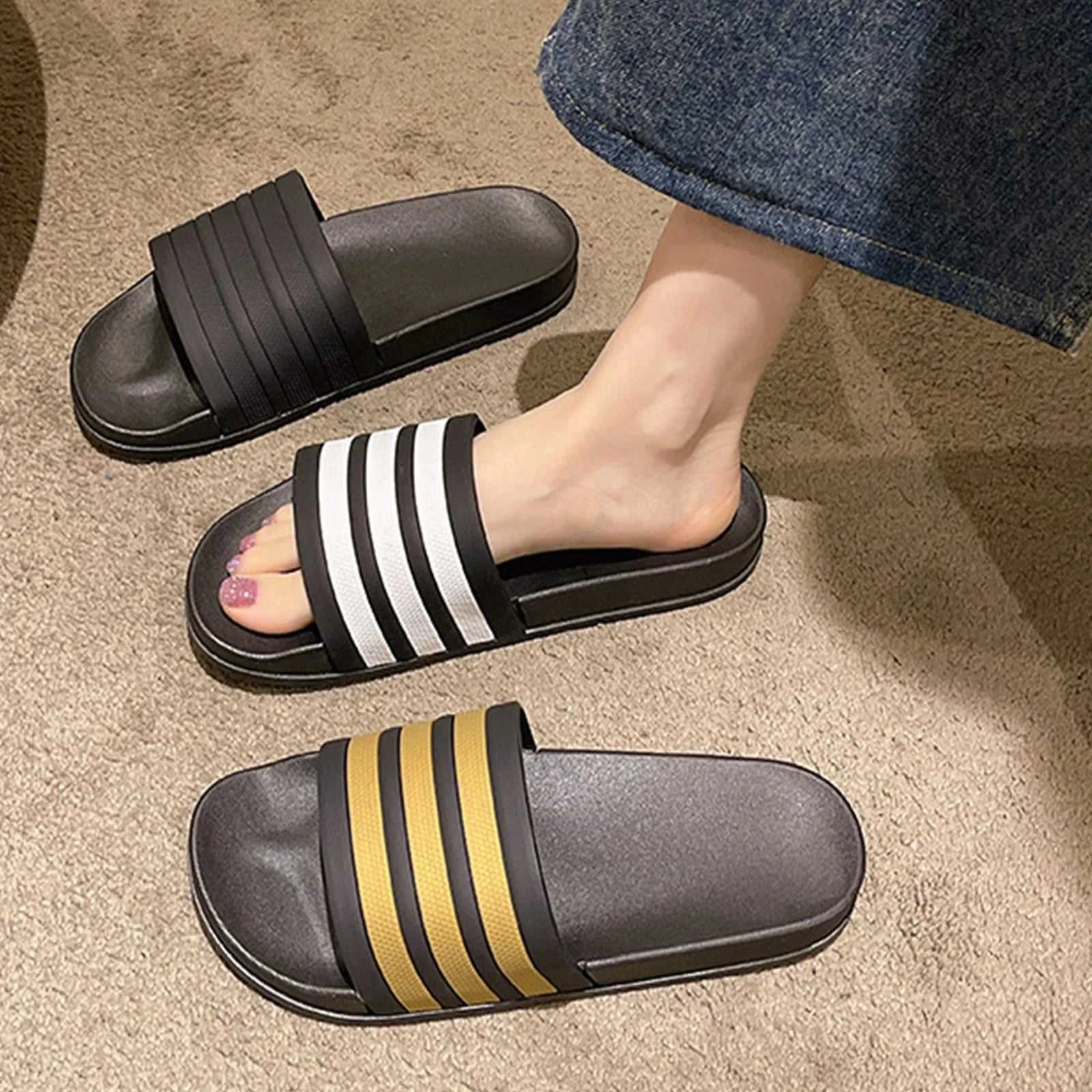 Smile New Women's Home Slippers Indoor Non-slip Bathroom Slippers Outdoor Swimming Slippers Soft Beach Slippers For Women The jack market .AU The jack market .AU Step Up Your Style: Trendy Shoes for Every Occasion! $ 66 14:822976228#Blue;200000124:4280324
