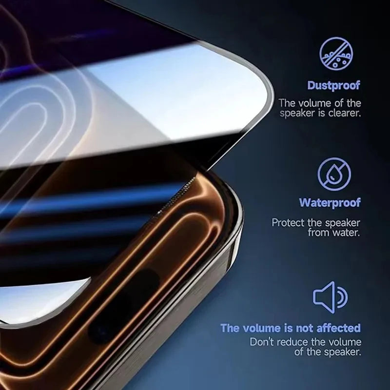Oleophobic Dust Free Easy Installation Privacy Screen Protector For iPhone 17 Pro Max Air 11 12 13 14 15 16 PRO XR XS MAX Glass