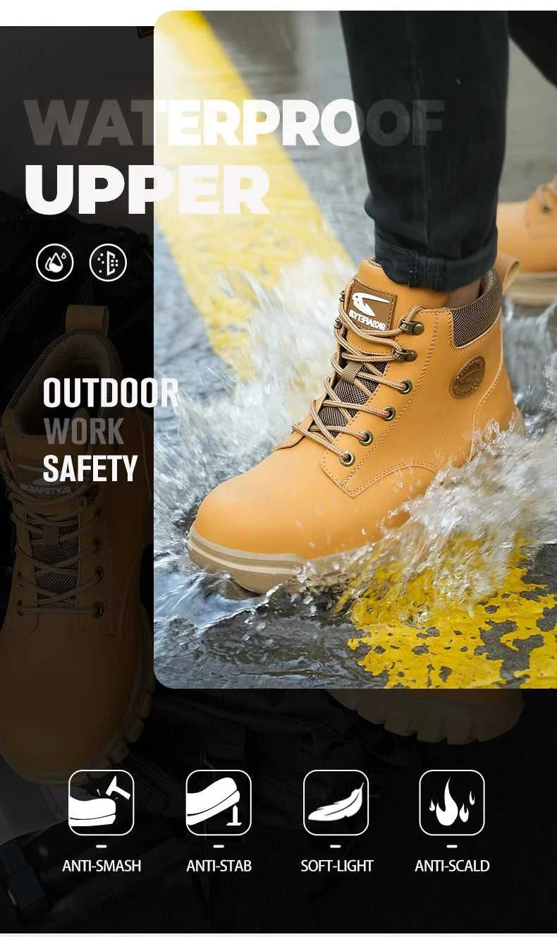 Waterproof Work Safety Shoes Men Boots Anti-smash Sneakers Steel Toe Electric Welding Boots Indestructible Male Footwear The jack market .AU The jack market .AU Step Up Your Style: Trendy Shoes for Every Occasion! $ 100 14:4602#Black;200000124:200000337