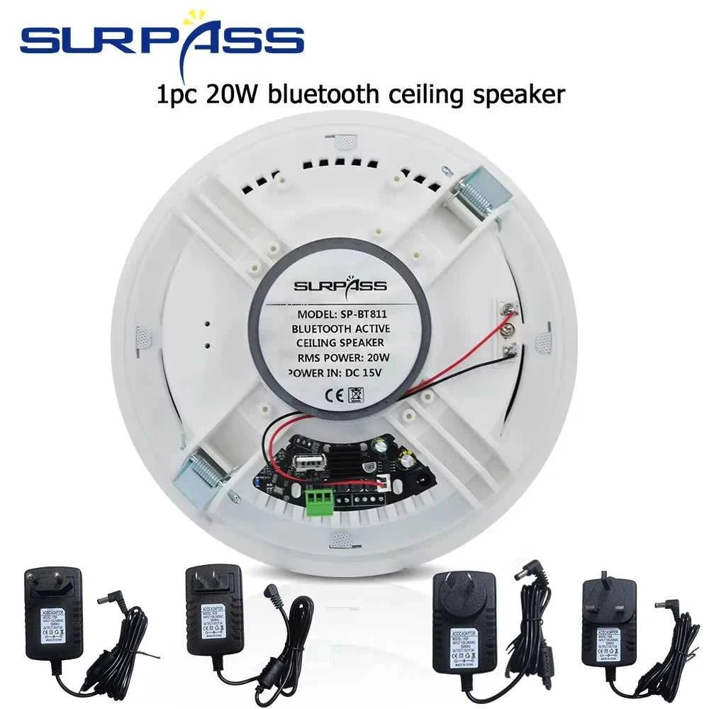 8inch20W Home audience Bluetooth Ceiling Speakers Built-in Digital Class D Amplifier Recessed Speaker System for Kitchen Lounge The jack market .AU The jack market .AU Accessories Electronics $ 116 14:347#1pc speaker;200007763:201336100;200509262:9620104110#AU Plug