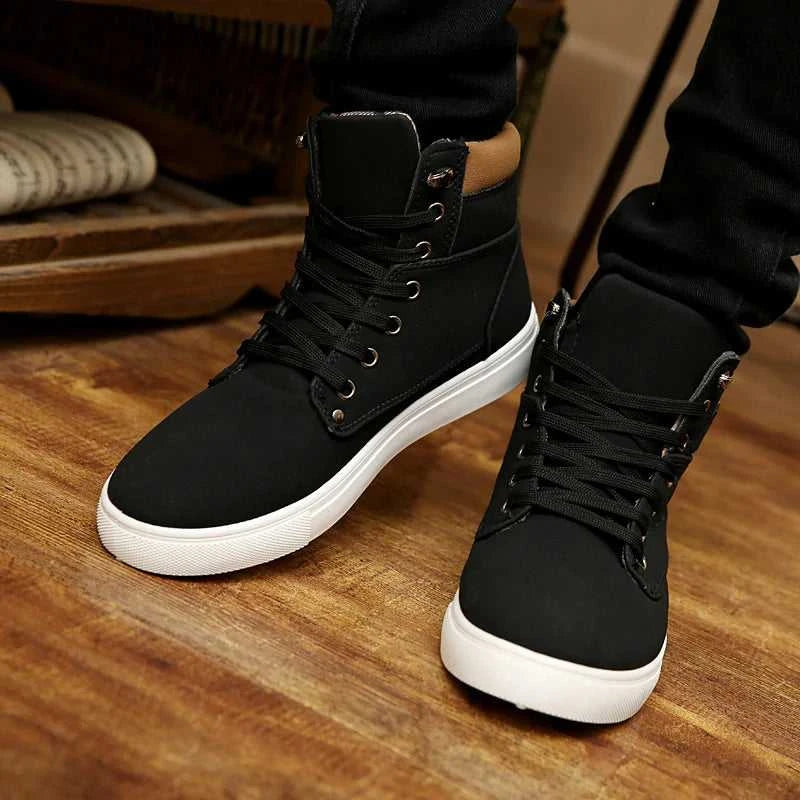 2025 Spring New Korean Edition Men's Shoes High Top Board Shoes Retro Casual Lace Up Men's Fashion High Top Snow Casual Shoes The jack market .AU The jack market .AU Step Up Your Style: Trendy Shoes for Every Occasion! $ 86 14:1254#khaki;200000124:100010483