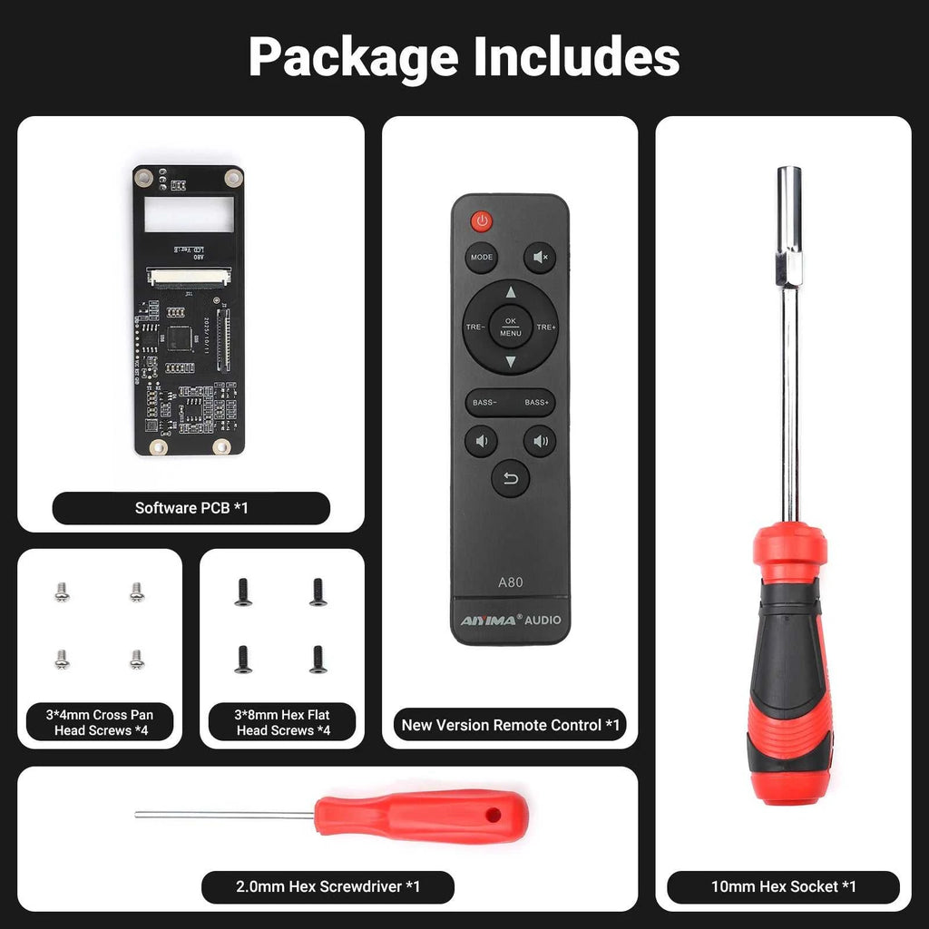 AIYIMA Software PCB Board and Remote Control For A80 Amplifier Upgrade Firmware The jack market .AU The jack market .AU Accessories Electronics $ 78 <none>