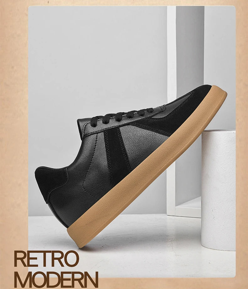 Men Women Genuine Leather Casual Elevator Shoes Leisure Sneakers Sports Zapatos Mujer Men's Height Increasing Shoes Tennis Shoes
