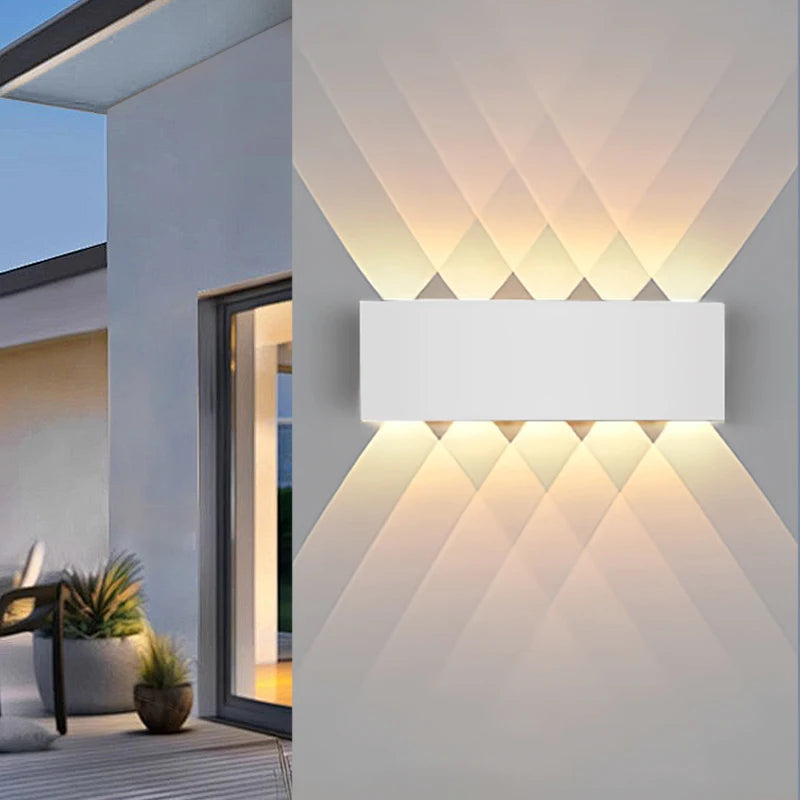 LED Wall Light Waterproof IP65 Outdoor Wall Lamp Garden Porch Light Decor Garden Yard Bathroom Bedroom Living Room AC85-265V - Jack market 1988Jack Market 1988