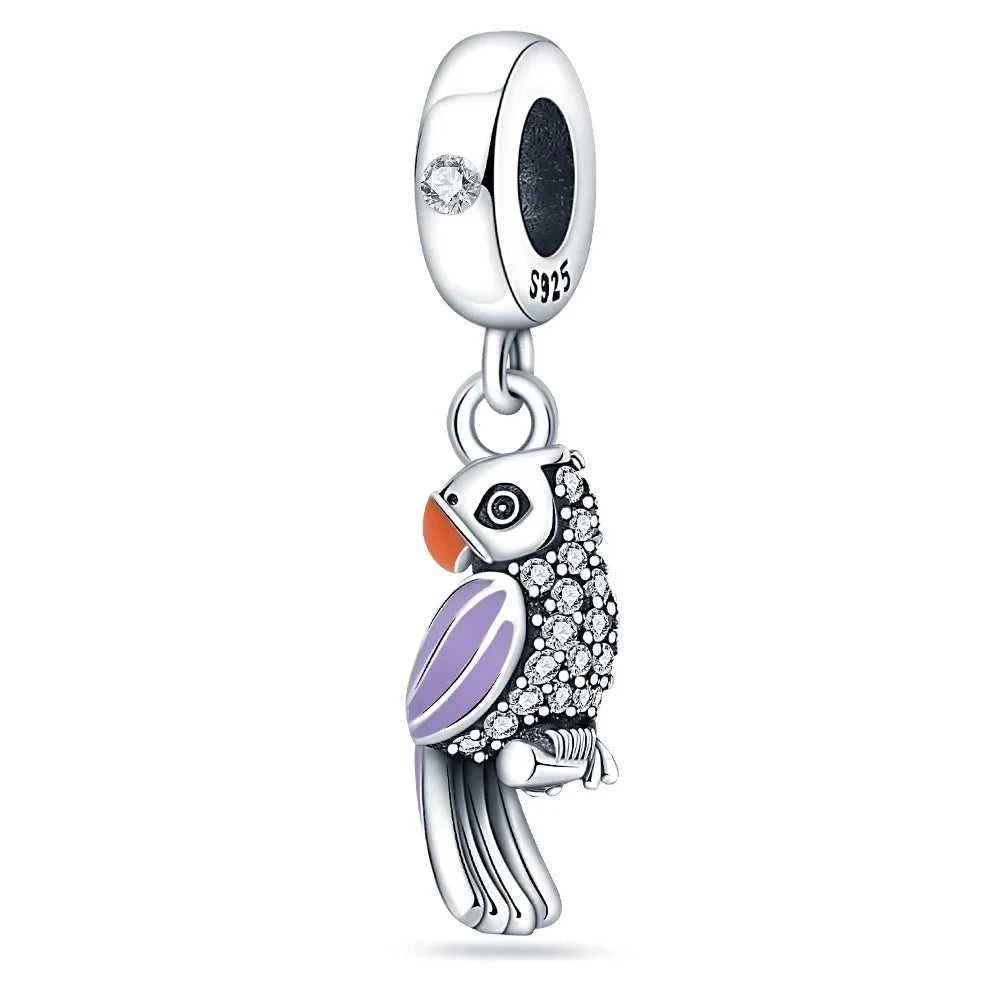 925 sterling silver owl flamingo woodpecker feather charms fit original bracelet charm bead necklace Diy female jewelry The jack market .AU The jack market .AU Jewellery & Chains $ 50 200000226:202006807#SMC6222