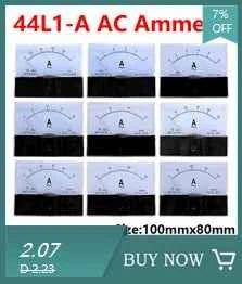 44C2 Analog DC Ammeter - Precision Measurement from 50μA to 500μA for Accurate Electrical Readings
