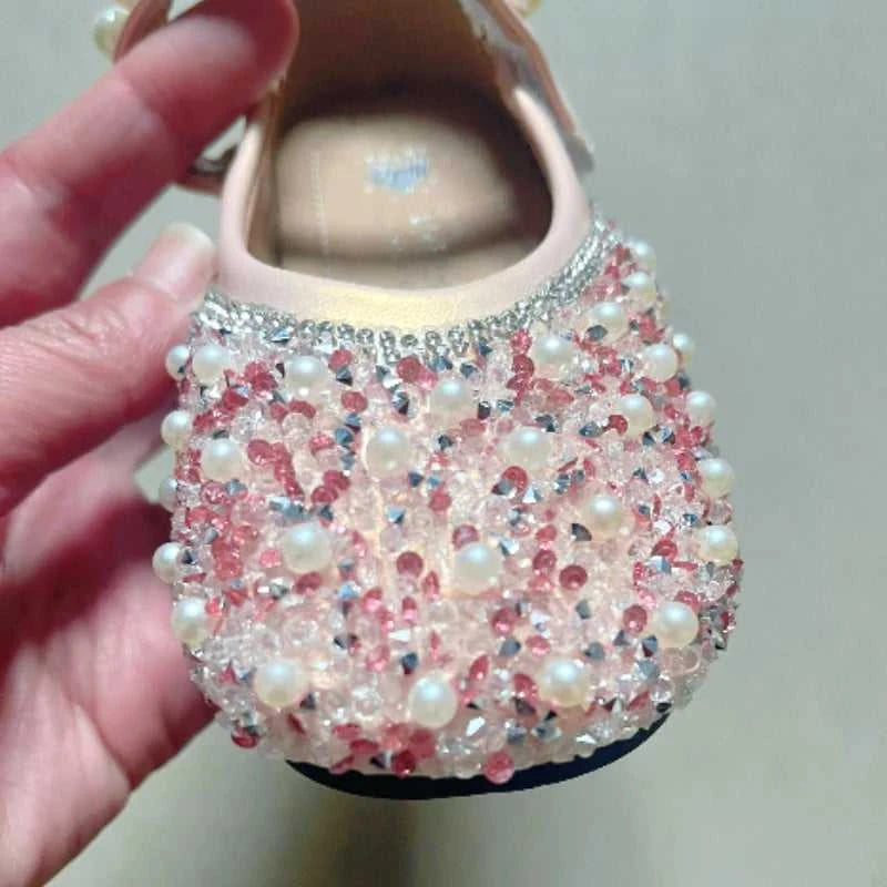 Spring Autumn Girls Leather Shoes Fashion Pearl Rhinestone Little Girl Shoes Soft Bottom Kids Princess Shoes The jack market .AU The jack market .AU Mum & Kids: Essential Products for Every Family $ 44 14:350853;200000124:200000333#CN35 insole 21.7cm