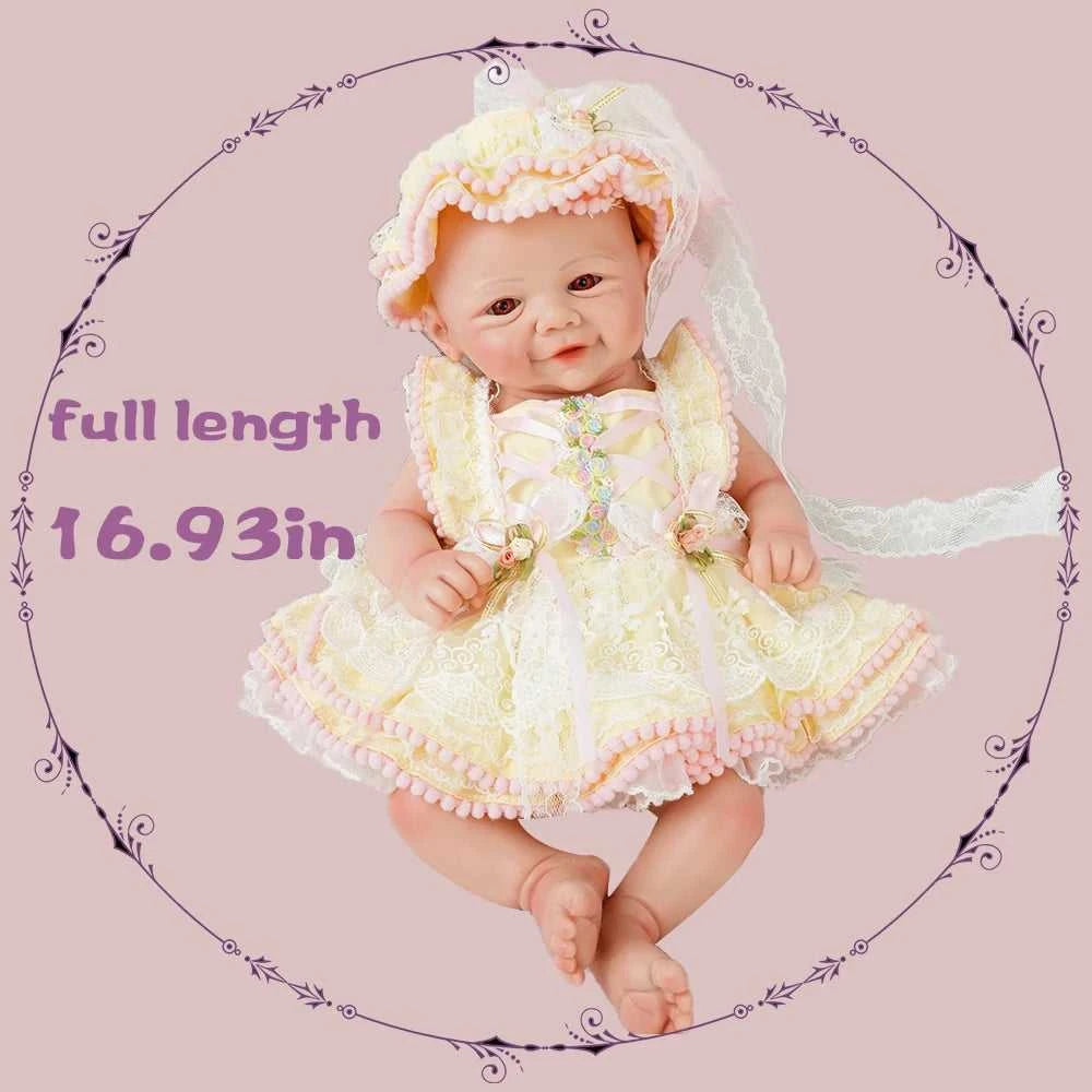 Weighted Baby Girl 16.93" Lifelike Full Body Silicone Reborn Dolls Soft Handmade Newborn Dolls for Collector Gift The jack market .AU The jack market .AU Little Wonders $ 161 200007763:201336106