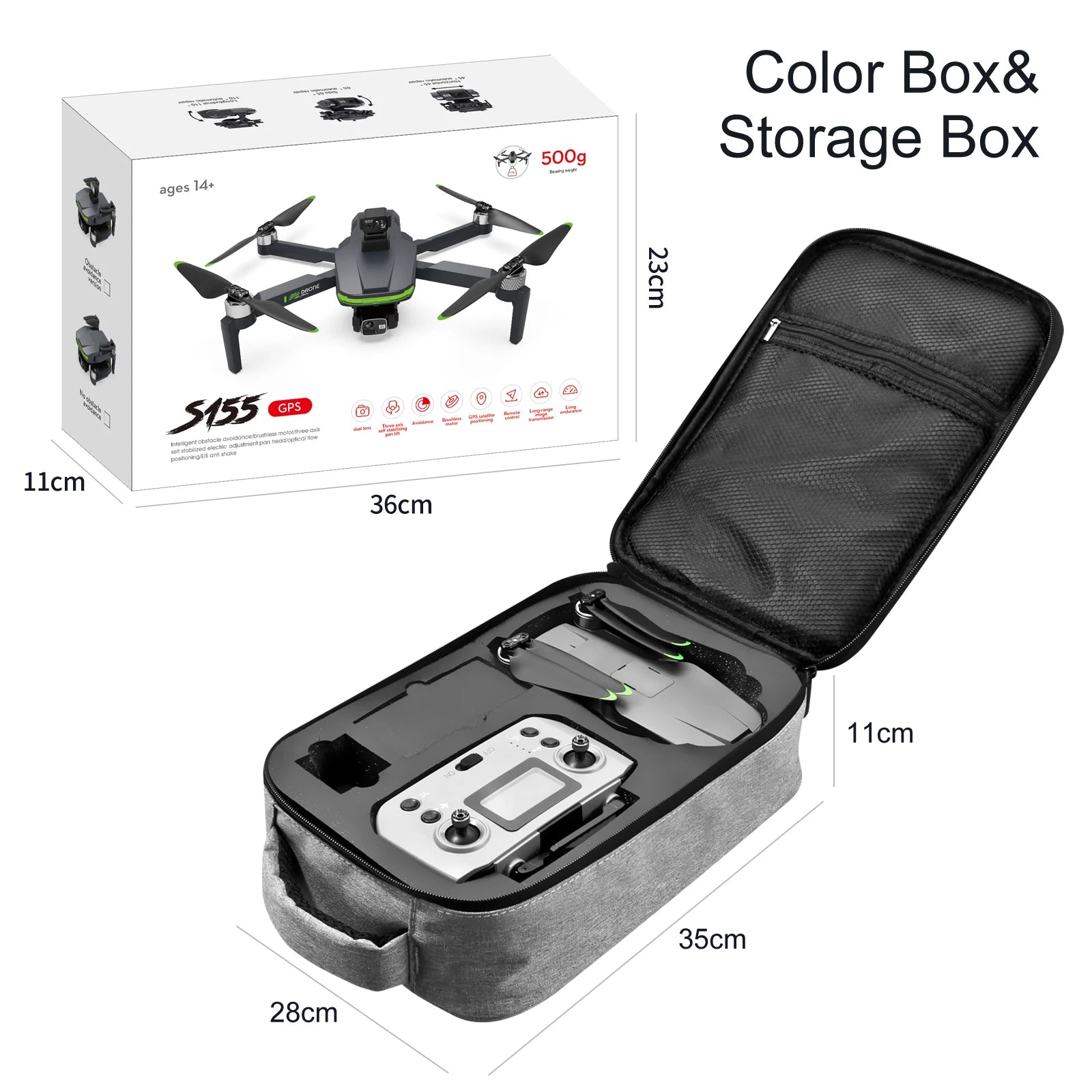 2024 NewS155 Drone With 8K Camera A22 360° Laser Obstacle Avoidance 5G Digital Image Transmission PTZ Anti-Shake EIS Camera FPV