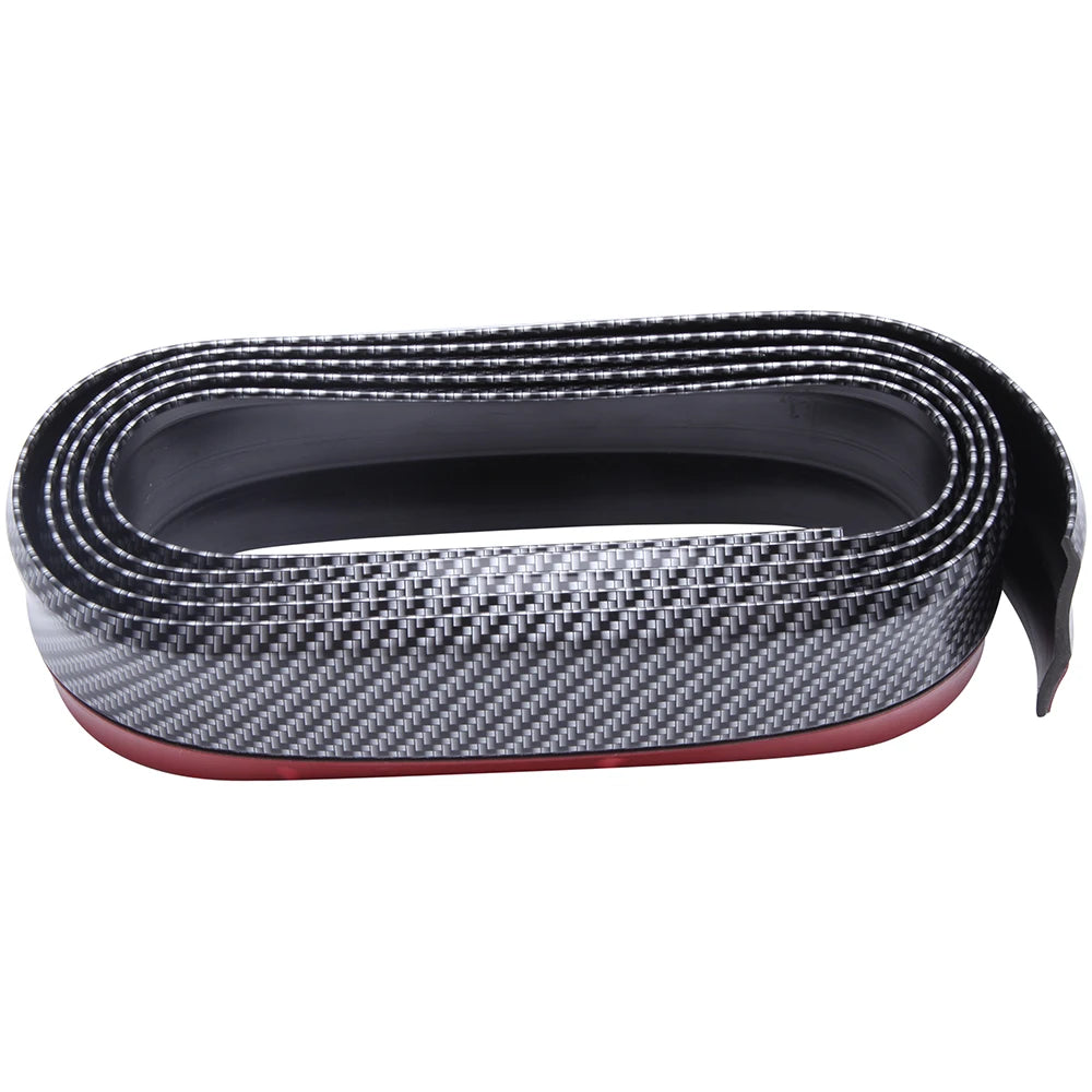 2.5m Car Bumper Protector Rubber Auto Car Front Bumper Guards Lip Mouldings Splitter Chin Body Auto Bumper Strip