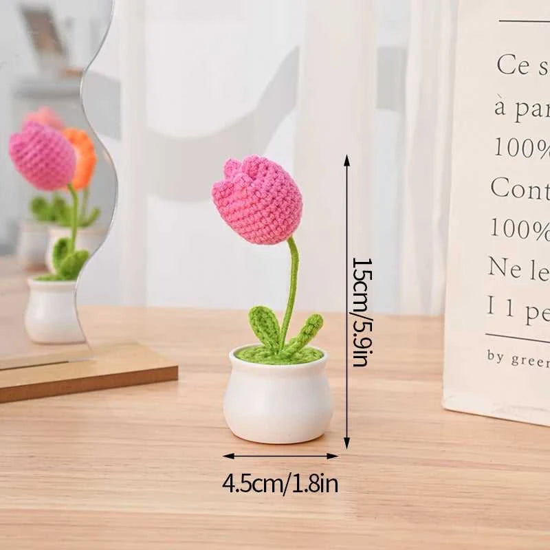 Sunflower Crochet Flower Artificial Hand Woven Flowers Finished Girasol Crochet Plants Wedding Guest Gifts Desktop Decoration The jack market .AU The jack market .AU $ 23 14:200013901#S27
