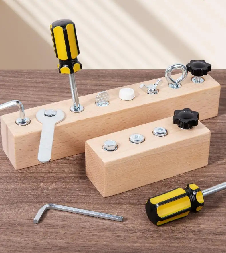 Kids Wooden Screw Nut Disassembly Toy - Early Education Montessori Fine Motor Skills Trainingimprove Patience And Concentration