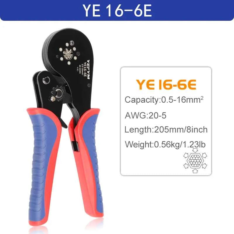 HSC8 Crimping Pliers - Versatile Wire Crimper for Ferrule Sleeves & Tubular Terminals
