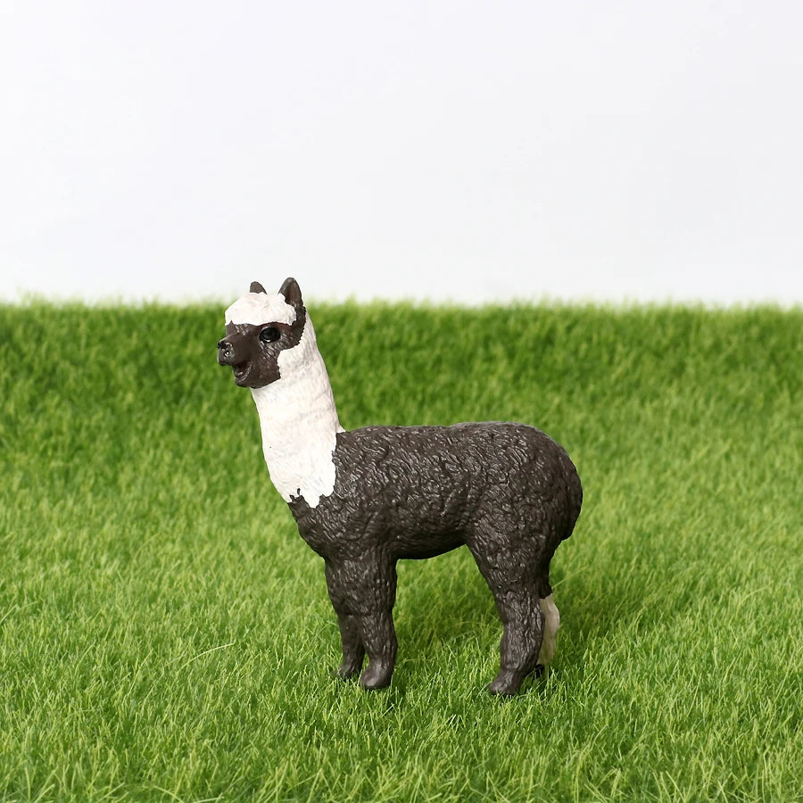 Realistic Farm World Alpaca Animal Model Figures Llama Toy Figurine Zoo Education Collection Home Decor Playset Kids Gifts