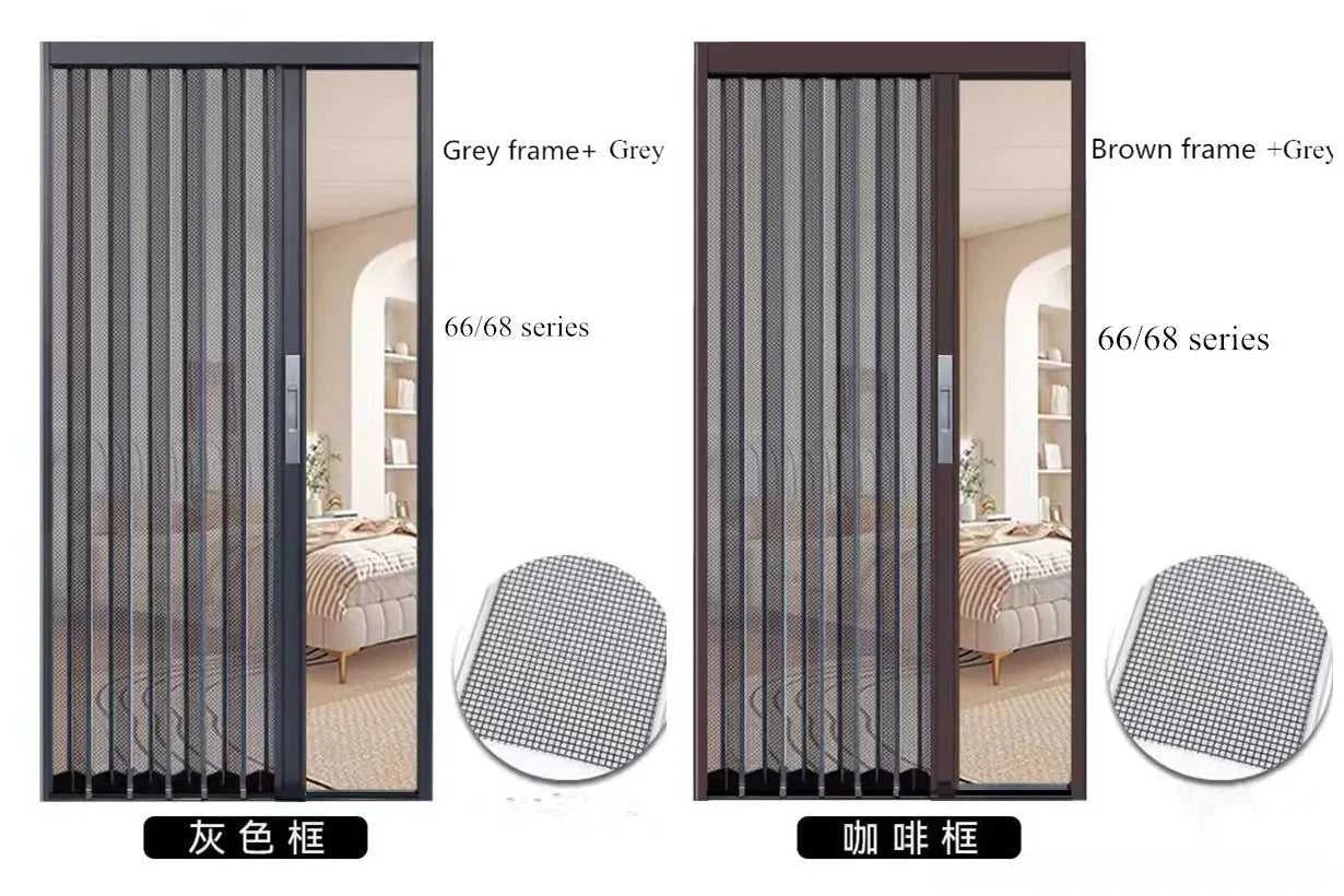 Cats mesh screen door anti scratch aluminum frame Pleated metal Mesh Retractable Folding fly Screen security door The jack market .AU The jack market .AU Home $ 1519 <none>