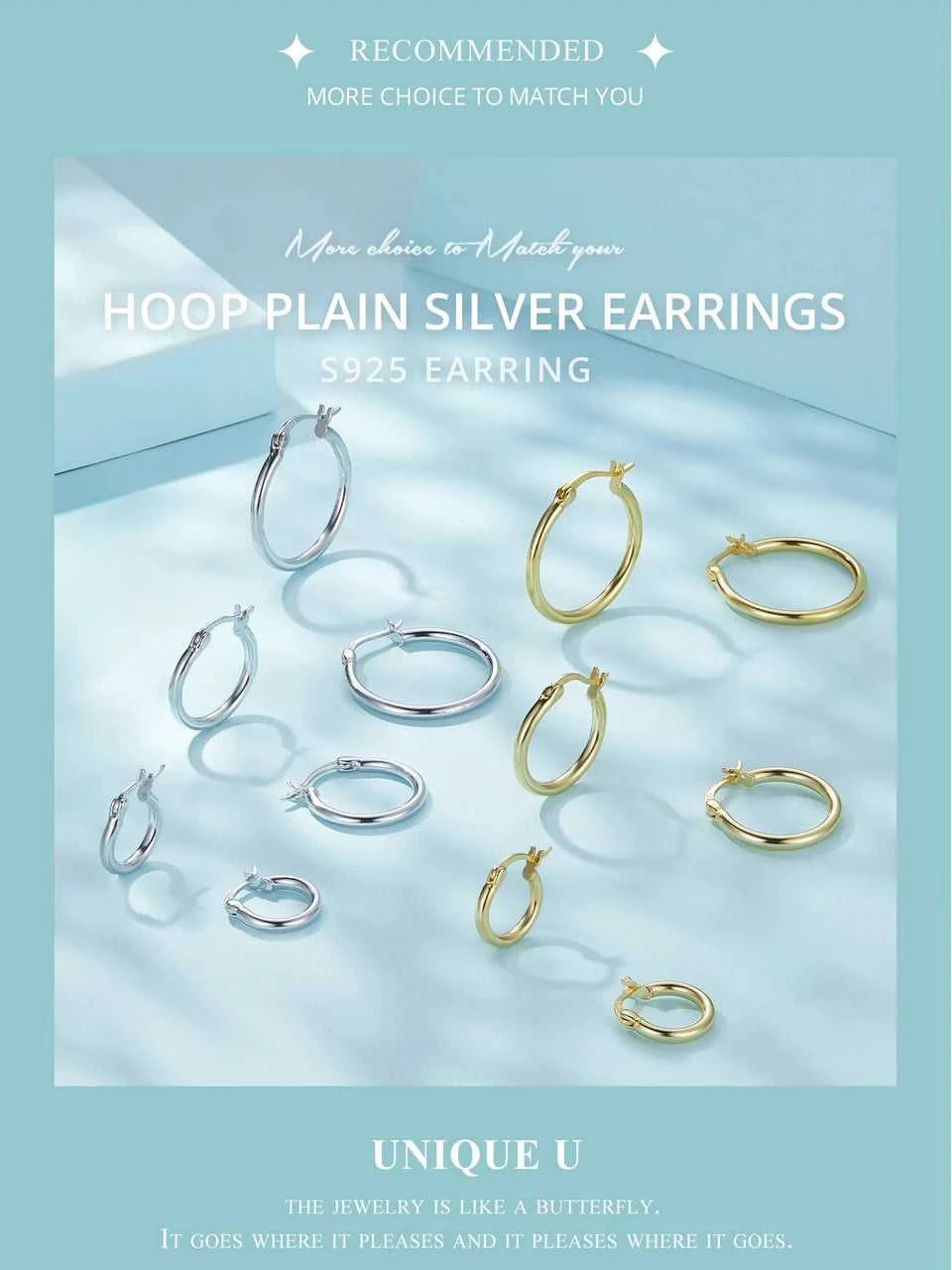 BAMOER 925 Sterling Silver Bold Classic Hypoallergenic Hoop Earrings, 14K White Gold Plated Glossy Tube Earrings for Women Gift The jack market .AU The jack market .AU Jewellery & Chains $ 65 200000226:365458#Gold - 21mm;200007763:201336100