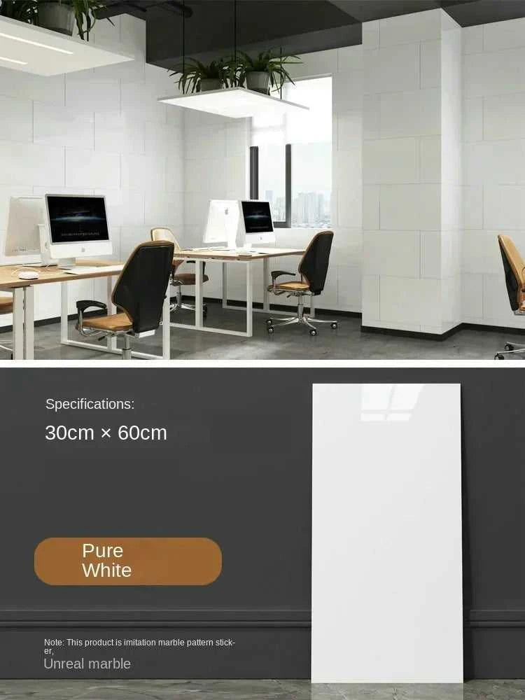 Imitation ceramic tile wall sticker wallpaper self-adhesive bathroom marble sticker self-adhesive background wall wallpaper The jack market .AU The jack market .AU Home $ 113 14:365458#White brick pattern;5:871#30X60CM 20PCS