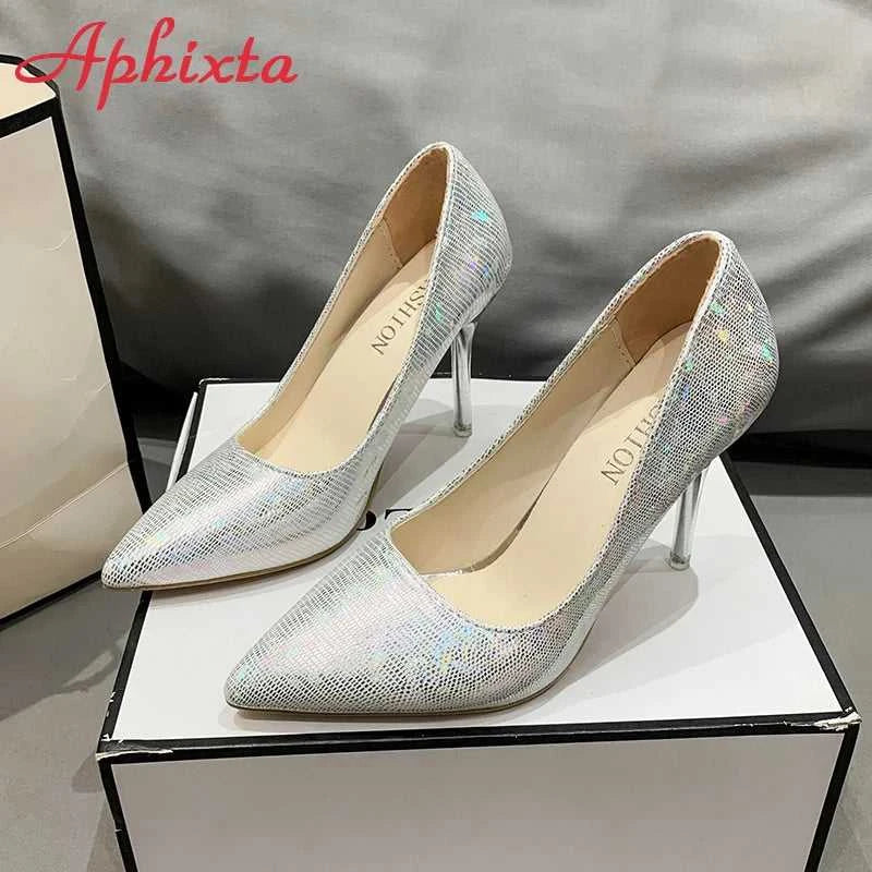 Aphixta 10cm High Tansparent Stiletto Heels Women Pumps Dazzle Colorful Official Party Shoes Big Size 33-50 The jack market .AU The jack market .AU Step Up Your Style: Trendy Shoes for Every Occasion! $ 82 14:173#Pink;200000124:200006266#50