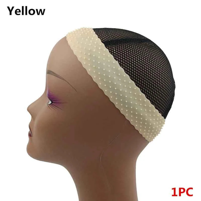 Silicone Wig Band & Stretchy Cap - Non-Slip, Seamless Comfort for Yoga & Daily Wear