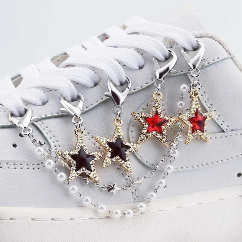 1PCS Luxurious Diamond DIY Heart Star Pearl Shoe Chain Punk Original Detachable Studded Pentagram Shoe Accessories Jewelry Penda The jack market .AU The jack market .AU Step Up Your Style: Trendy Shoes for Every Occasion! $ 48 14:1063#18;200007763:201336100