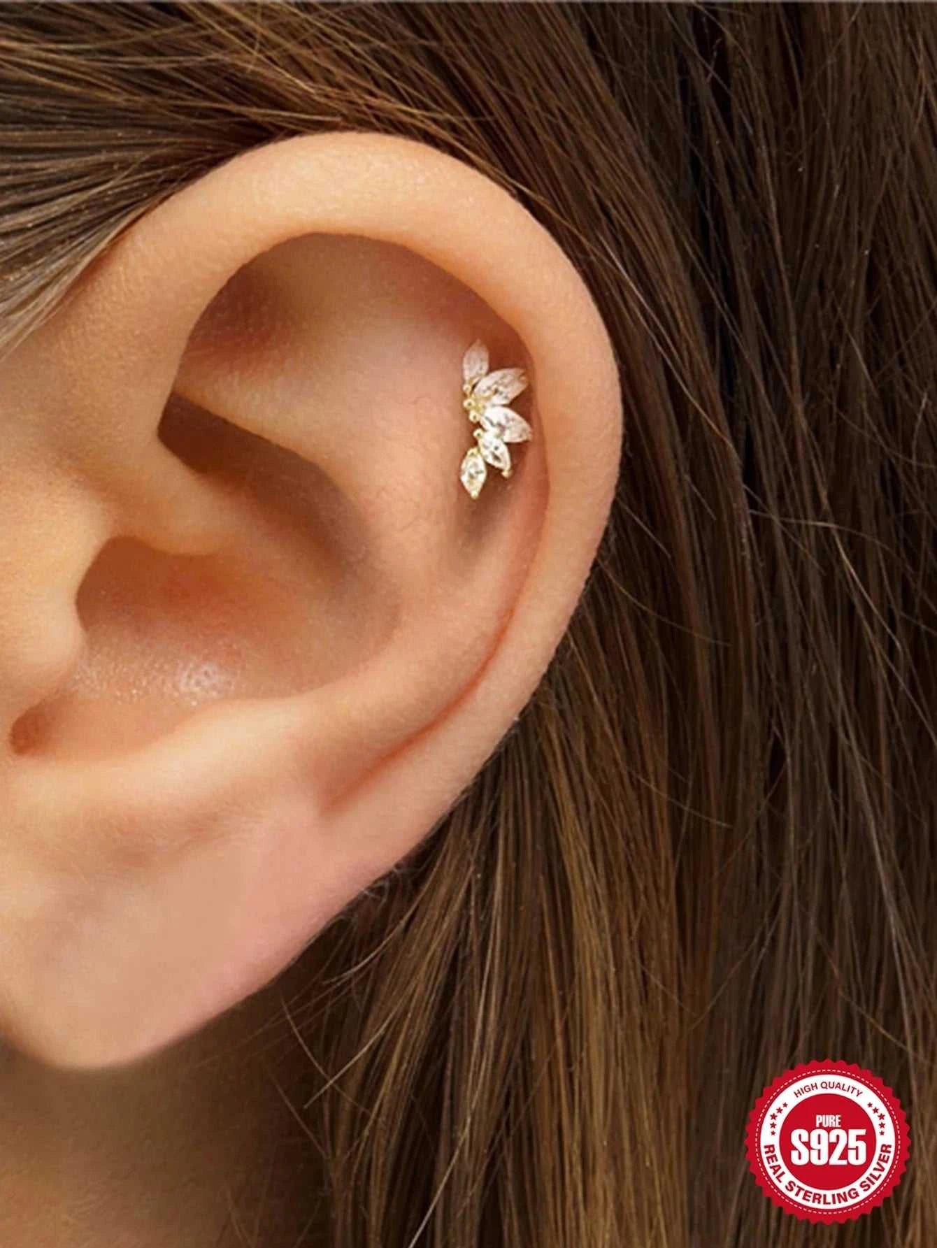AIDE 925 Sterling Silver 1Pc Mini Shiny Heart/WaterDrop For Women Cartilage Piercing Earring INS Classic Pendant Tassel Gifts The jack market .AU The jack market .AU Jewellery & Chains $ 54 200000226:200006154#26;200001034:361180#1 piece