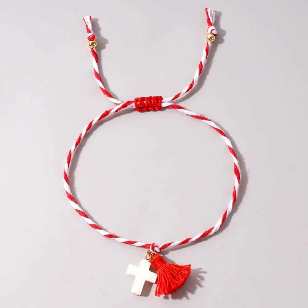 Go2boho Design Tassel Multi Red White Twist Rope Spring Series 2024 Tradition Cute Pendant Greek March Bracelets for Women The jack market .AU The jack market .AU Jewellery & Chains $ 46 200001034:1879172067#B-B23111001I
