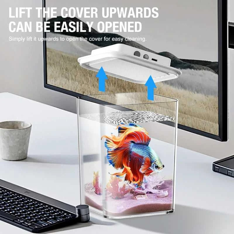 Desktop fish tank, new aquarium, lazy person, no water change, self circulating ecological fish tank, living room, small ecologi The jack market .AU The jack market .AU Fishing Gear $ 34 14:100018786#black