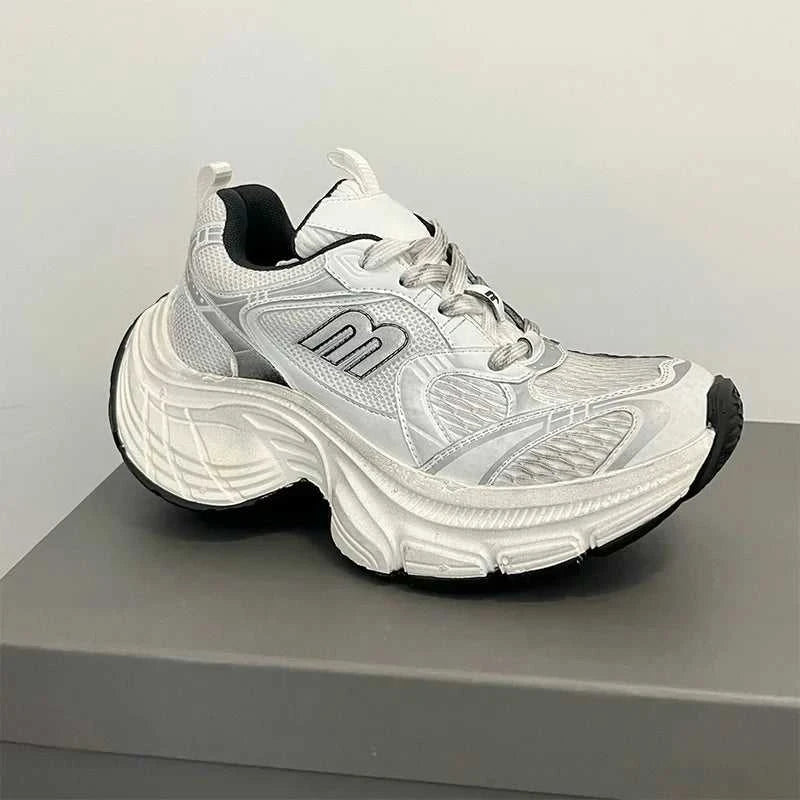 Couple Style Dad Shoes 2025 New Retro Fashion Casual Shoes Lace-up Breathable Versatile Comfortable Soft Sole Sports Shoes Trend The jack market .AU The jack market .AU Step Up Your Style: Trendy Shoes for Every Occasion! $ 122 14:365458#Black for women;200000124:200000334