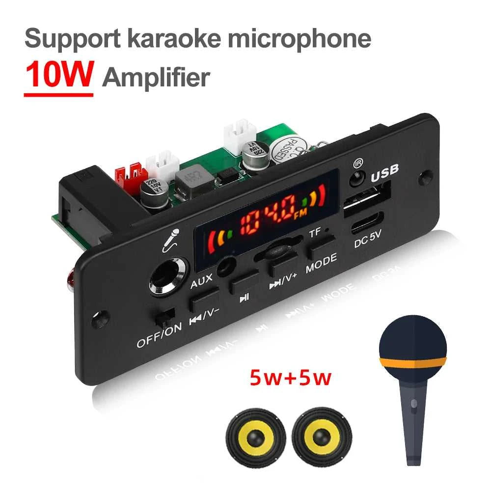 Bluetooth 5.0 10W Amplifier MP3 Decoder Board Wireless Music Player 5V Car FM Radio Module USB TF for Music Subwoofer Speaker The jack market .AU The jack market .AU Home $ 50 14:193#2X5W