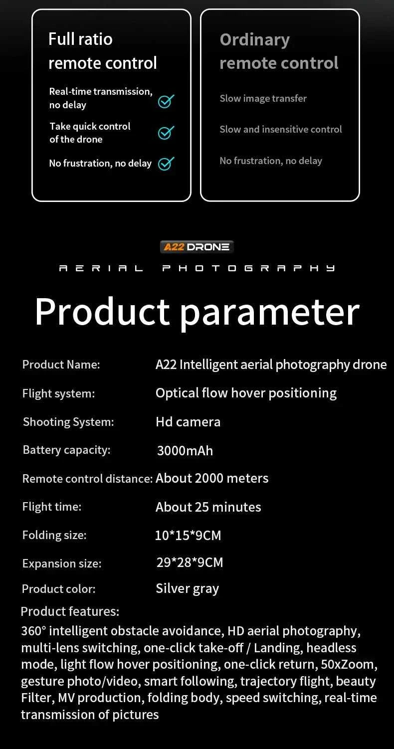 Lenovo A22 Drone 8K GPS double Camera Aerial Photography Optical Localization Four-way Obstacle Avoidance 4K Drone New The jack market .AU The jack market .AU Drones $ 161 14:200006153#Avoidance-2S-1B-4K