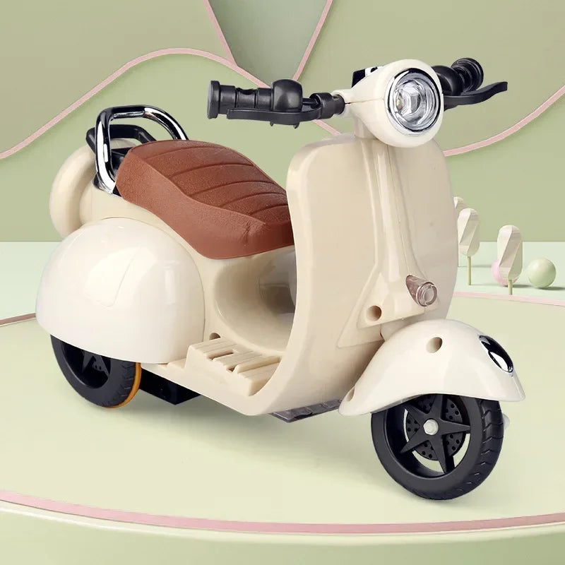 New Mini Electric Motorcycle Toy For Labubu Doll Accessories Fun Cute Doll Toys With Lights And Music Rotating Miniature Gift