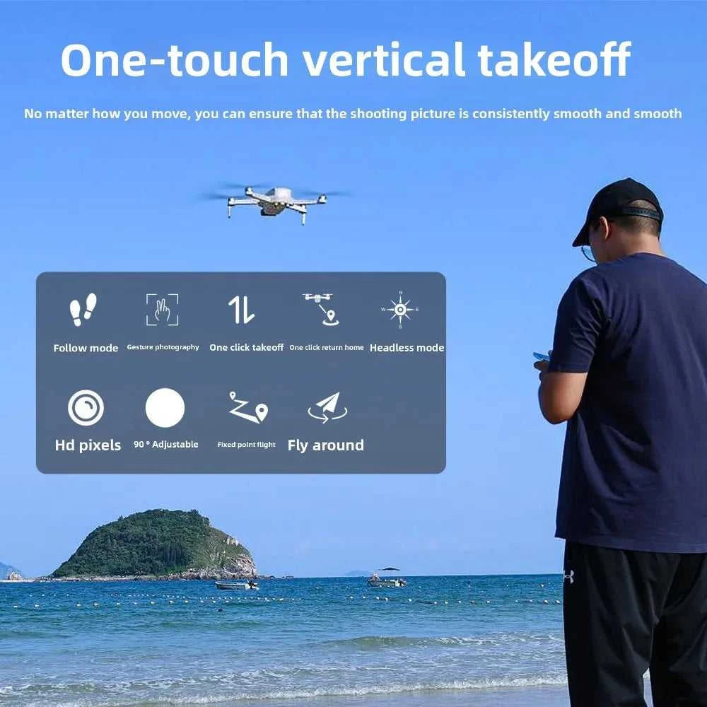 4K high-definition aerial drone remote-controlled airplane one-key takeoff and return to home flight height over 500 meters The jack market .AU The jack market .AU Drones $ 428 <none>