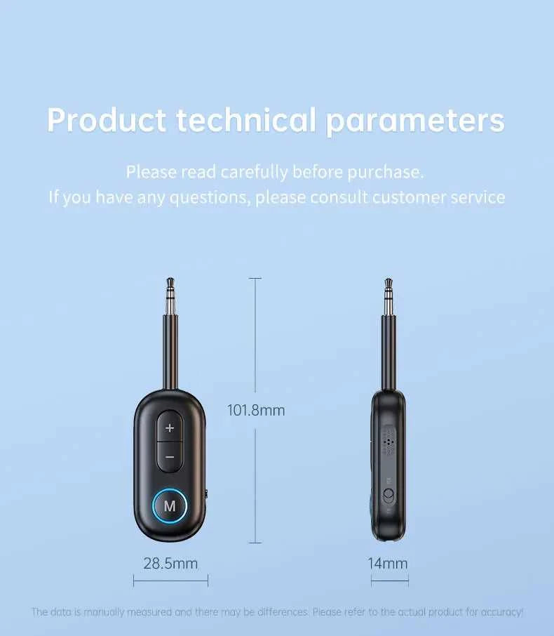 Bluetooth 6.0 Audio Transmitter Receiver 3.5MM AUX Hifi Stereo Music Wireless Adapter With Mic For Car Airplane TV PC Headphone The jack market .AU The jack market .AU Accessories Electronics $ 55 14:193#Bluetooth 6.0;200007763:201336100