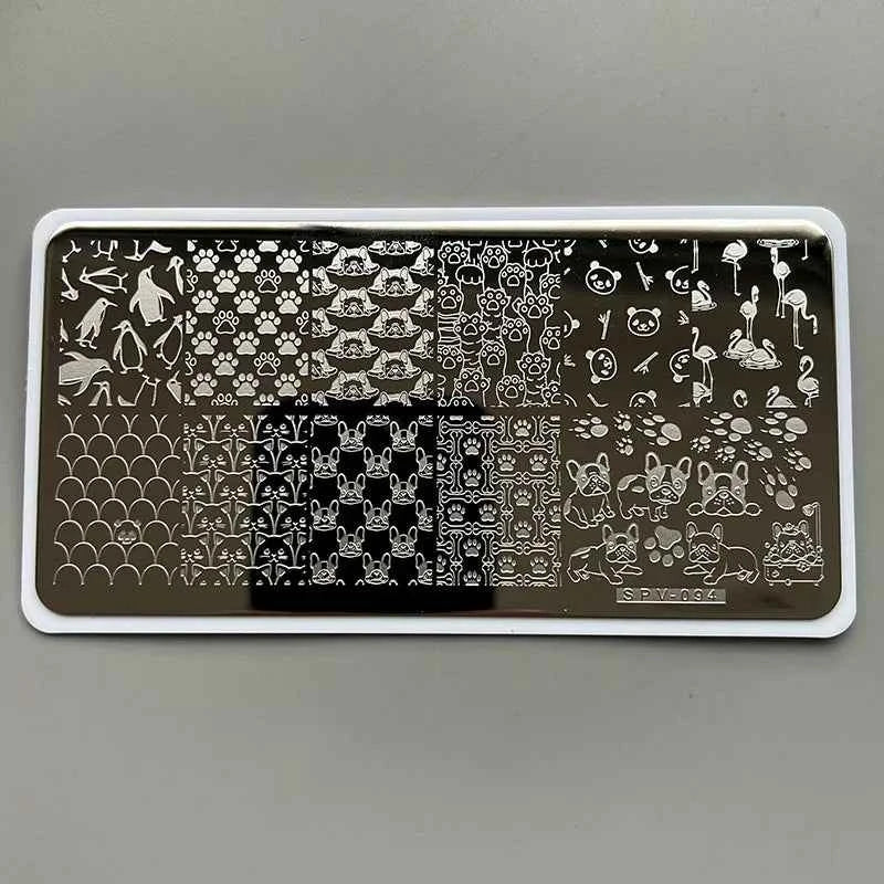 XMQ Nail Art Plates - Intricate Line Templates for Stunning Designs