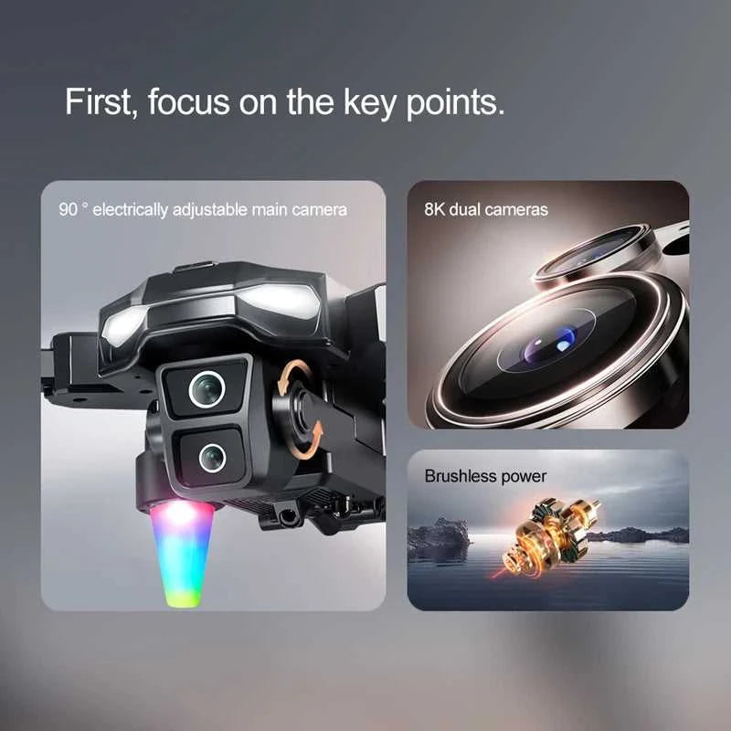 New A22 Drone Aerial 8K HD Dual-Camera GPS Brushless Motor Optical Flow Hovering With Screen Remote Control Folding Drone The jack market .AU The jack market .AU Drones $ 57 14:175#Parking-Apron-Blue