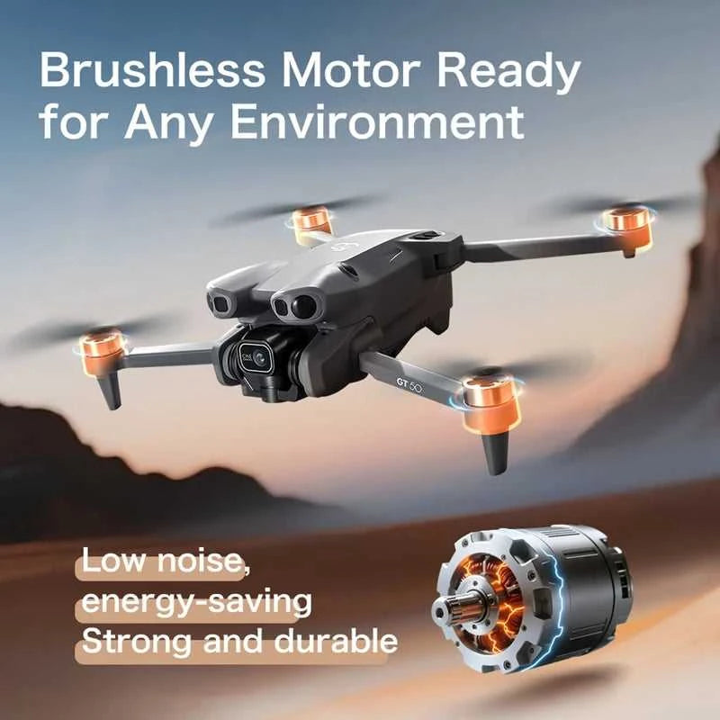 GT50 RC Drone 8K HD Aerial Photography Remote Control Aircraft Dual Camera WIFI GPS Three Sided Obstacle Avoidance Quadcopter The jack market .AU The jack market .AU Drones $ 58 14:691#Only Parking Apron