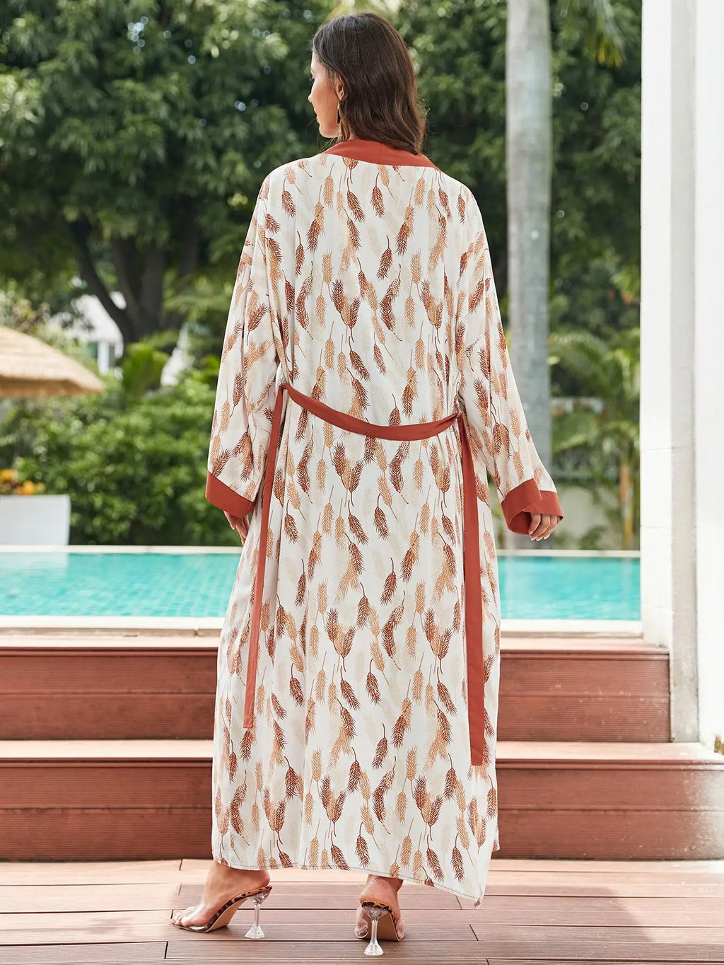 2026 Women's Kaftan Beach Cover-Up Dress - Stylish Long Tunic for Summer Bikinis & Beachwear
