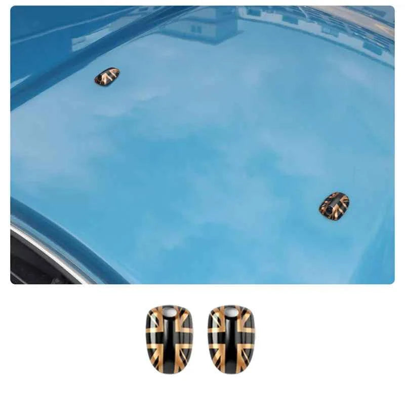 MINI Cooper Union Jack Wiper Nozzle Cover - Stylish Water Spray Accessory for F54 F55 F56 F57 F60 (2015-2022)
