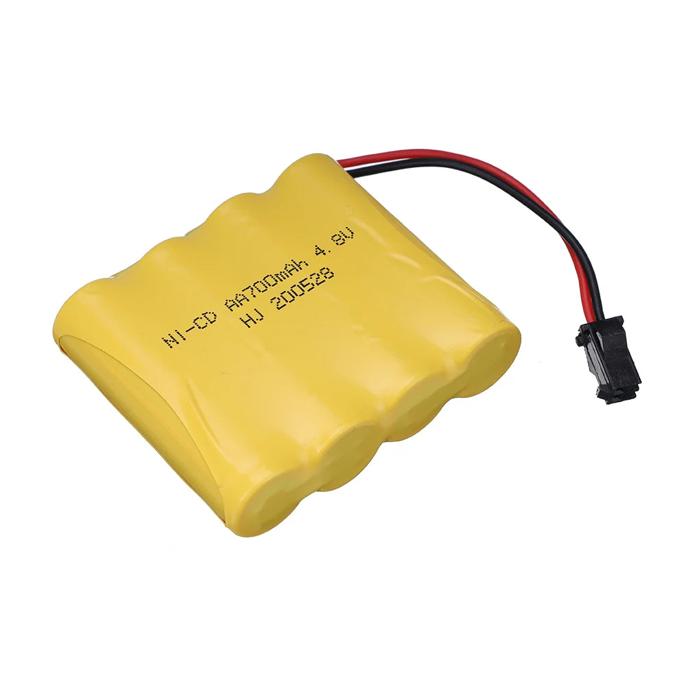 ( SM Plug ) 4.8v Ni-CD Battery / 4.8v charger For Rc toys Cars Tanks Robots Boats Guns AA 700mah 4.8v Rechargeable Battery Pack